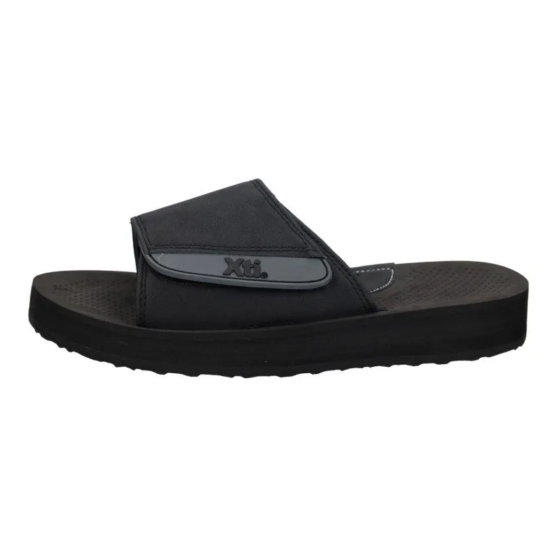 142782 Chanclas de velcro color NEGRO