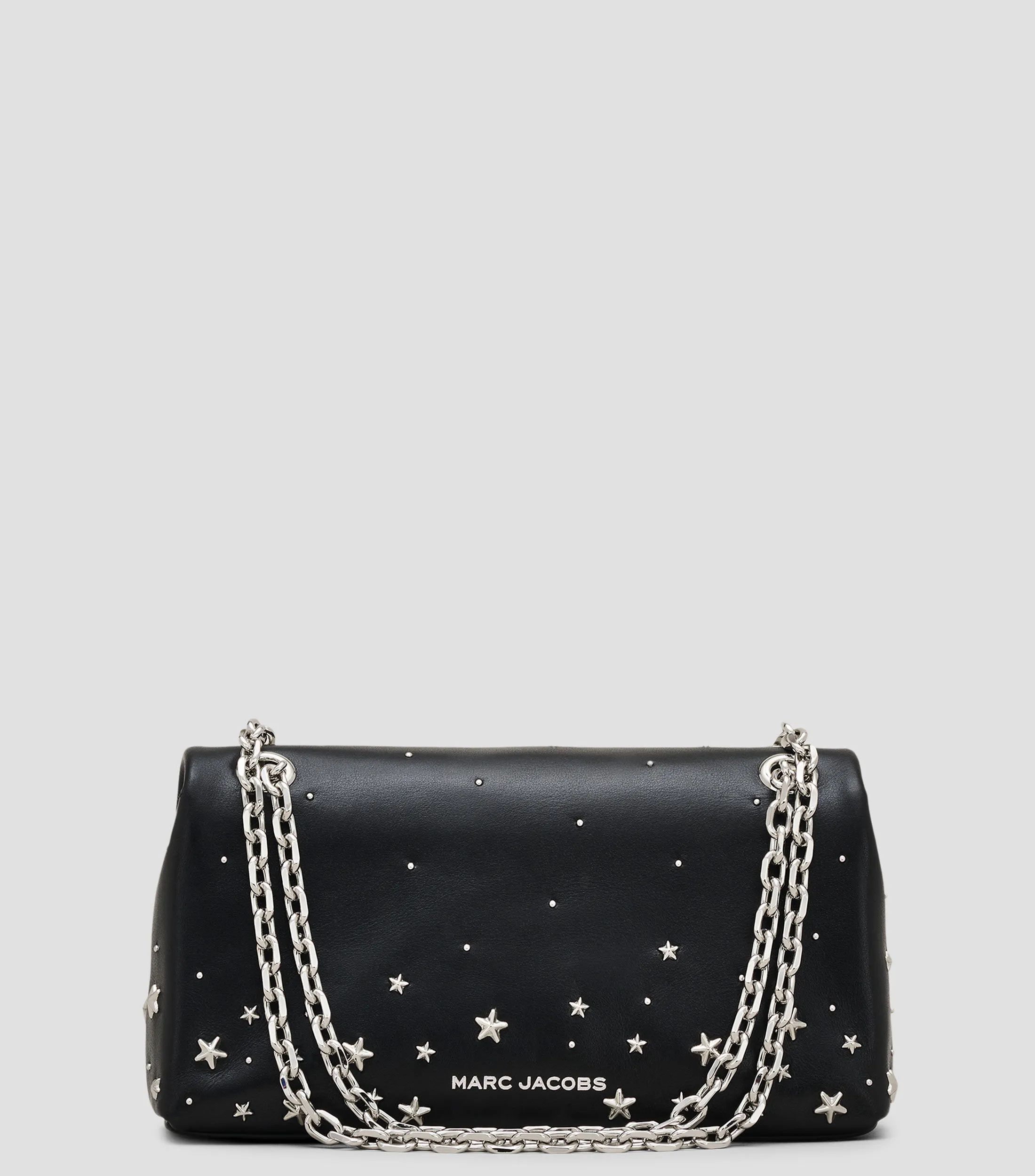 7782_Marc Jacobs Bolsa crossbody negra en piel The Star con estoperoles Mujer