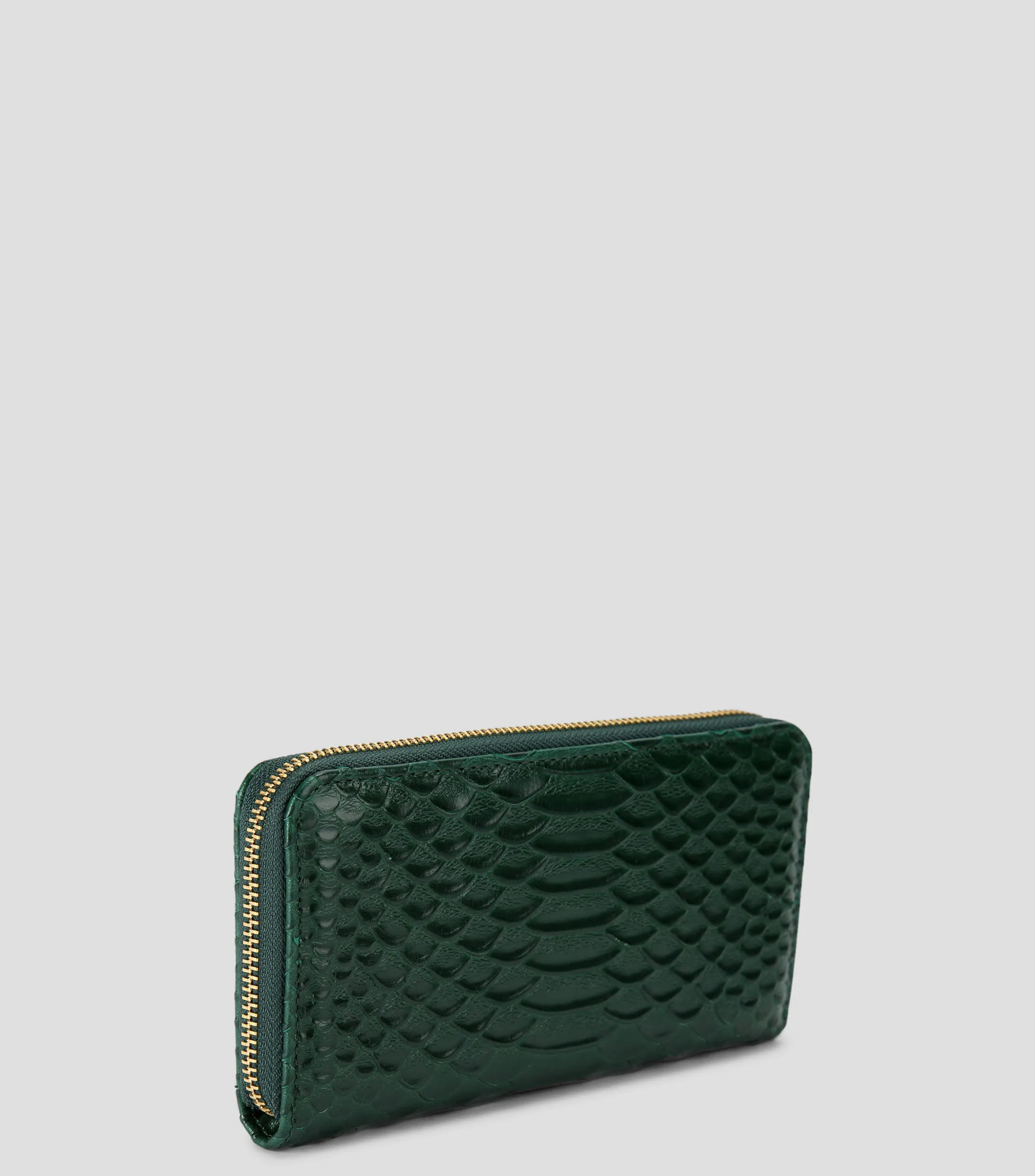 9355_Kurt Geiger Cartera verde en piel Kensington con animal skin Mujer