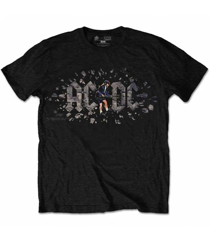 ACDC THOSE ABOUT TO ROCK Camiseta Licencia Oficial Manga Corta chico Men ROCK OFF GDAACDCTS06MB