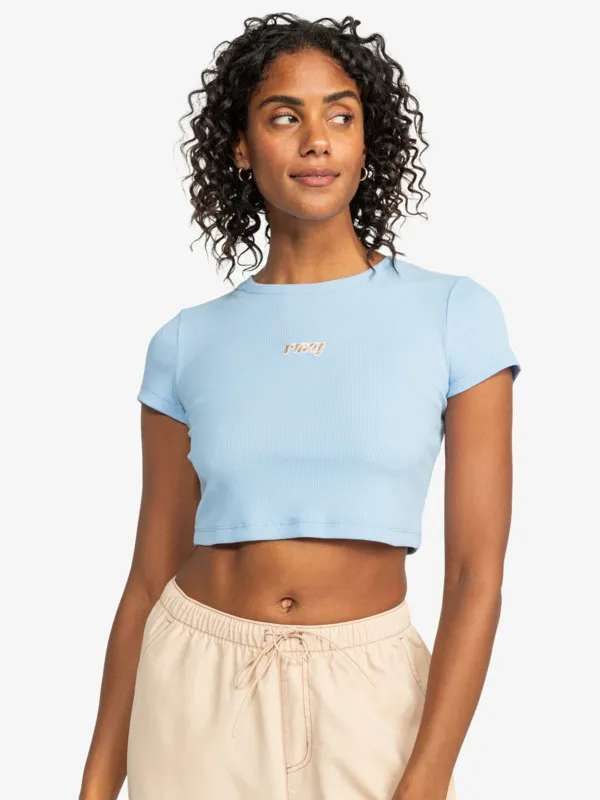 Active Collection  - Camiseta crop de manga corta para Mujer