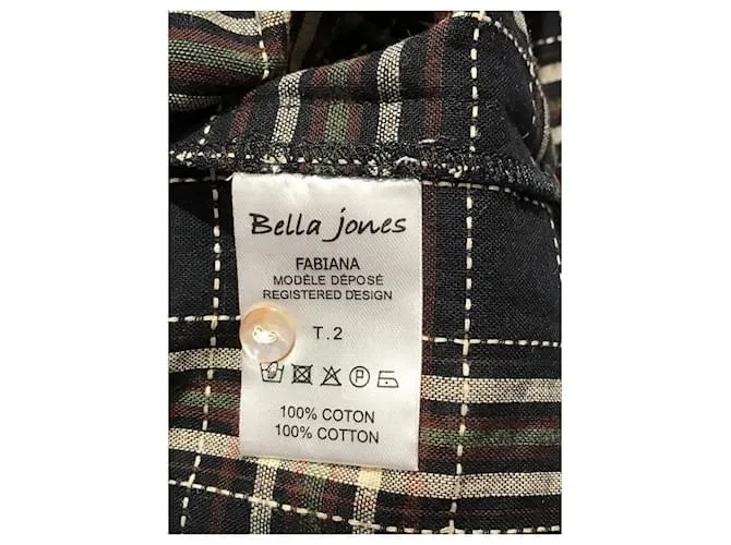 Autre Marque BELLA JONES Tops Camiseta.Internacional M Algodón Negro 