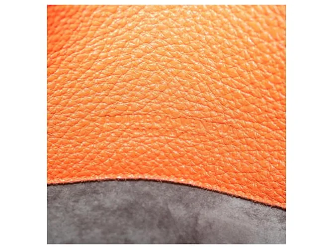 Autre Marque BOTTEGAVENETA INTRECCIATO Bandolera Piel Naranja Auth yk10407 