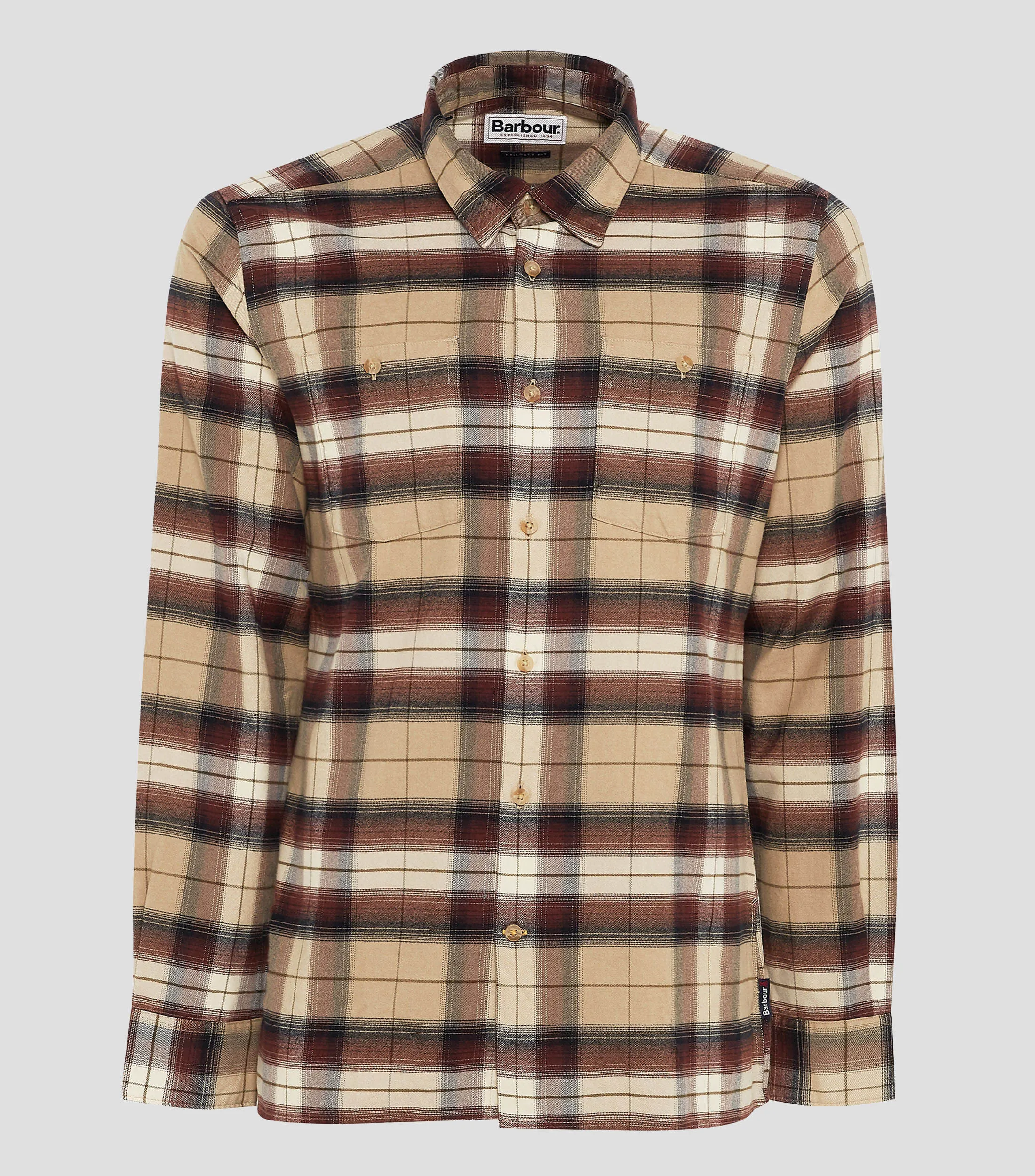 Barbour Camisa de cuadros con manga larga Hombre