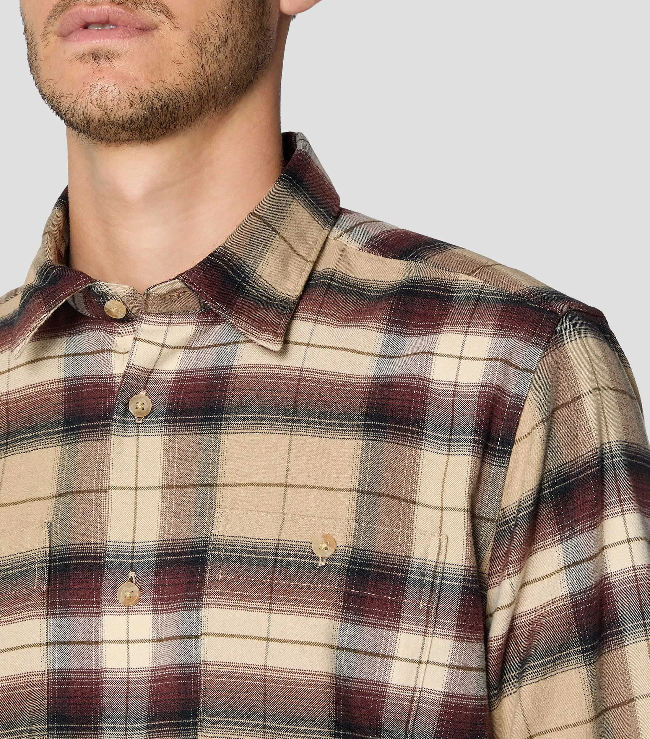 Barbour Camisa de cuadros con manga larga Hombre