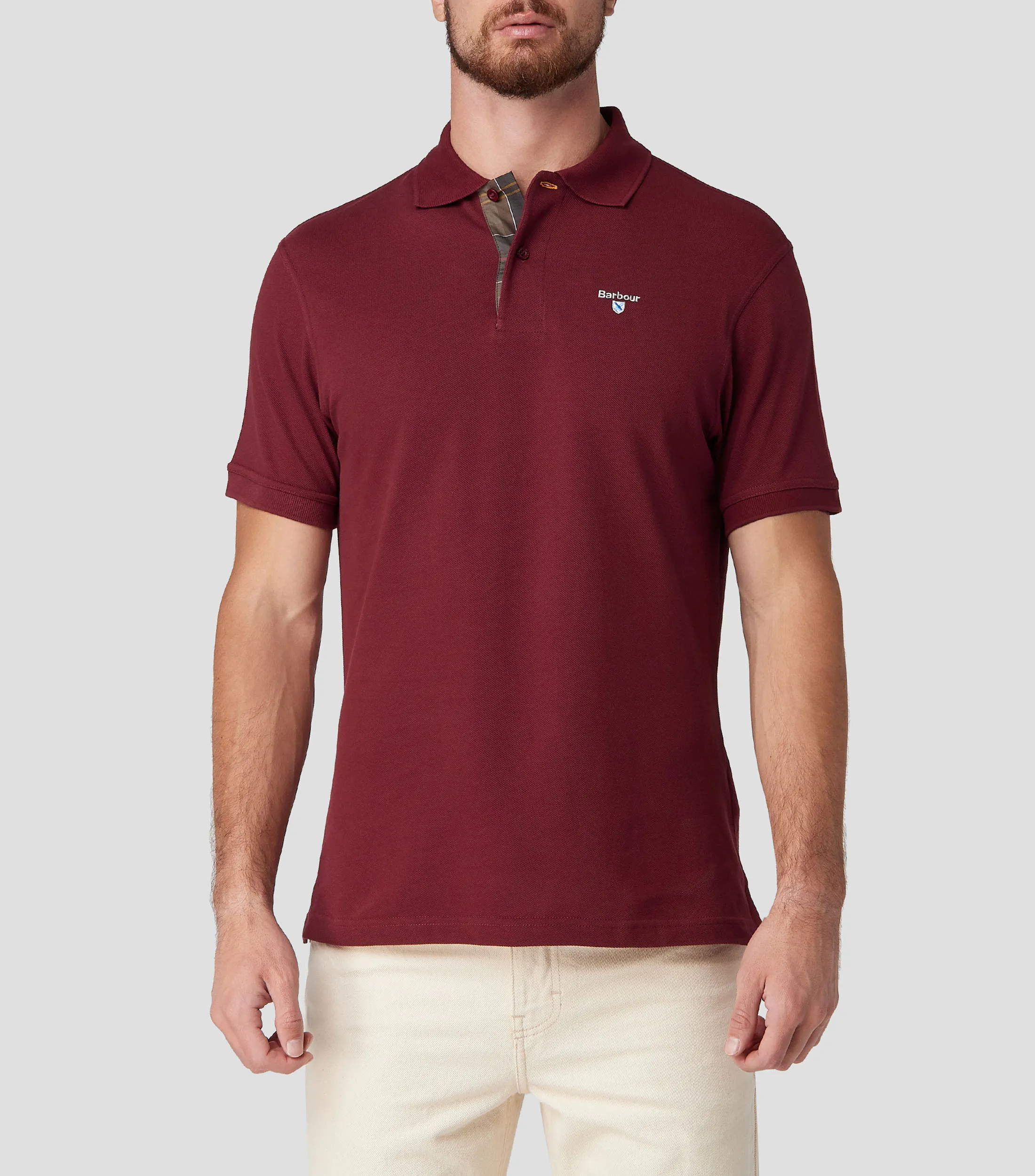 Barbour Playera tipo polo de manga corta Hombre