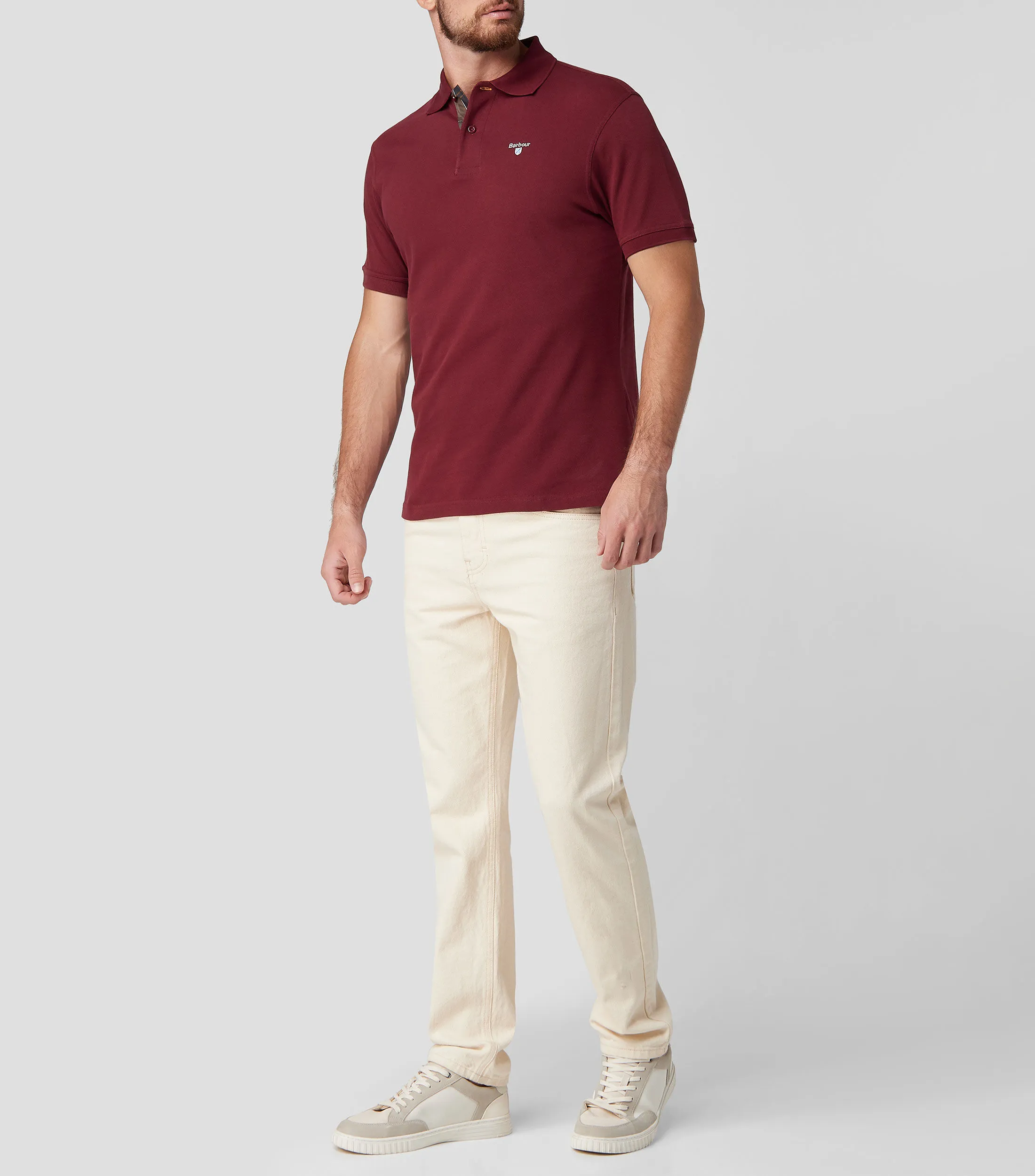 Barbour Playera tipo polo de manga corta Hombre