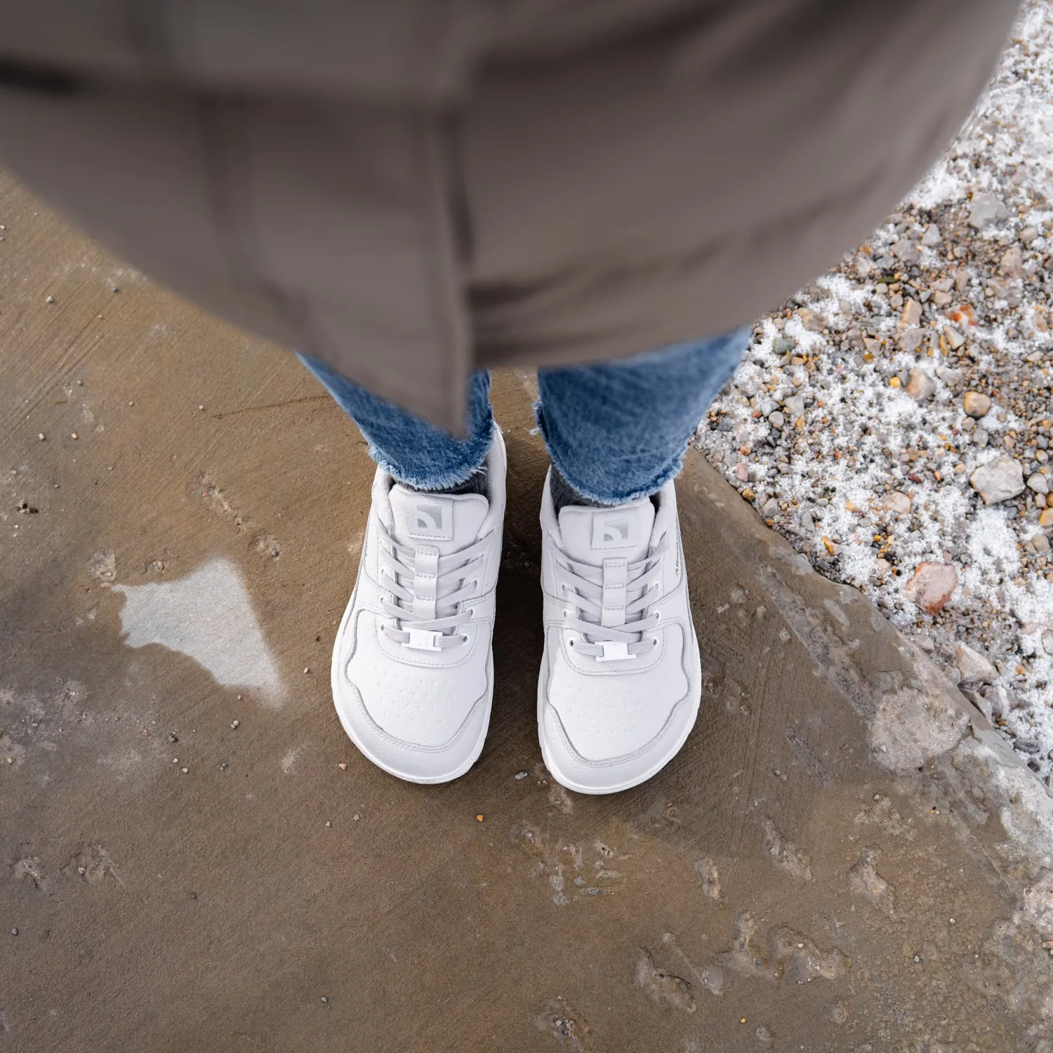 Barebarics - Zing Frost Light Grey - Deportivas barefoot de invierno