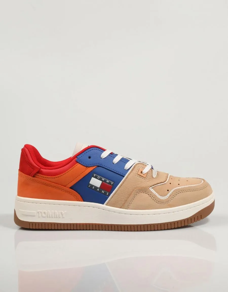  baskets TOMMY HILFIGER Tommy Jeans Nubuck Basket en Multicolore 79923