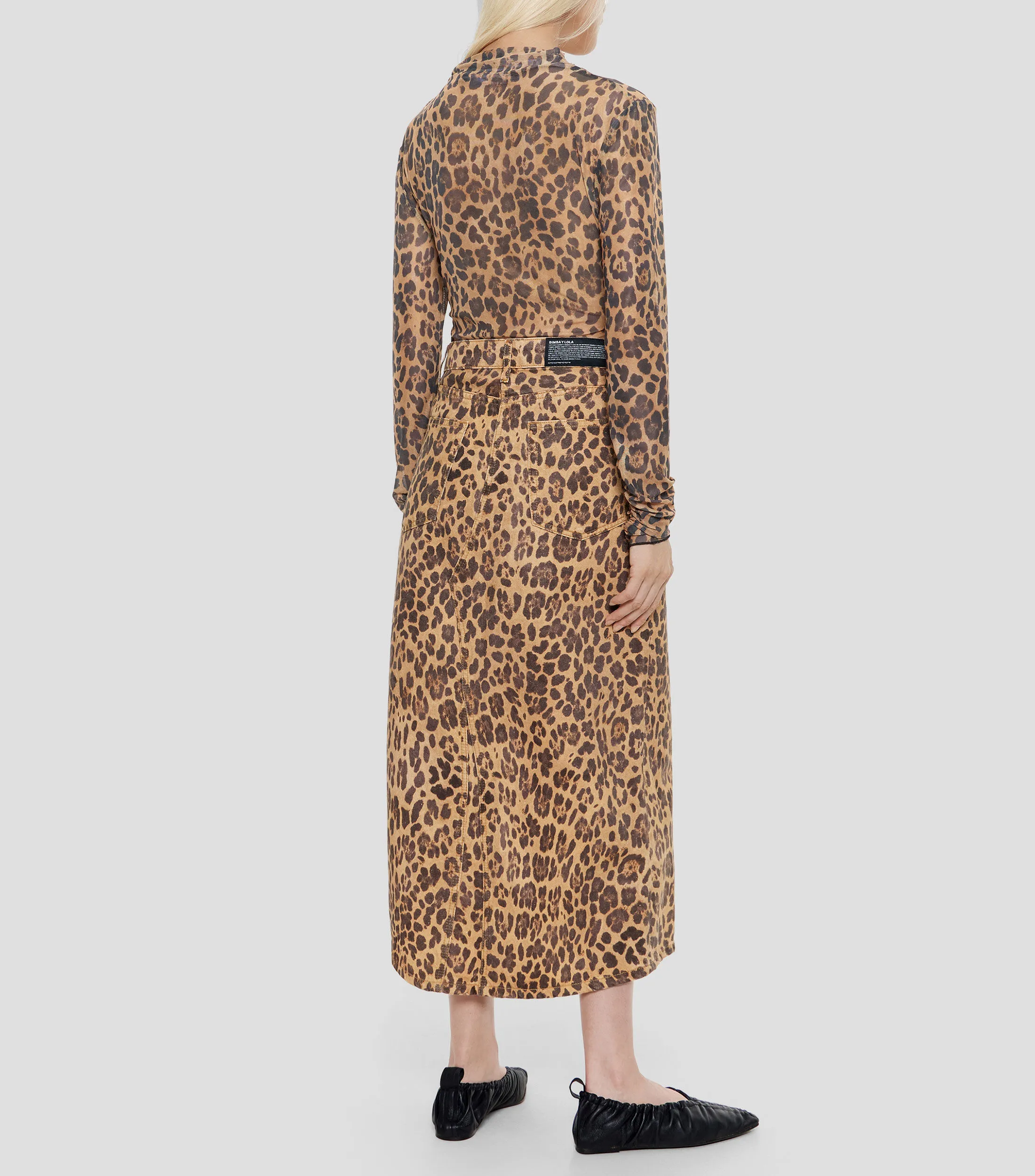 Bimba y Lola Falda larga Animalprint Mujer