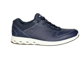 Blucher Piel Azul Cuello Rejilla Piso Calados Rombos