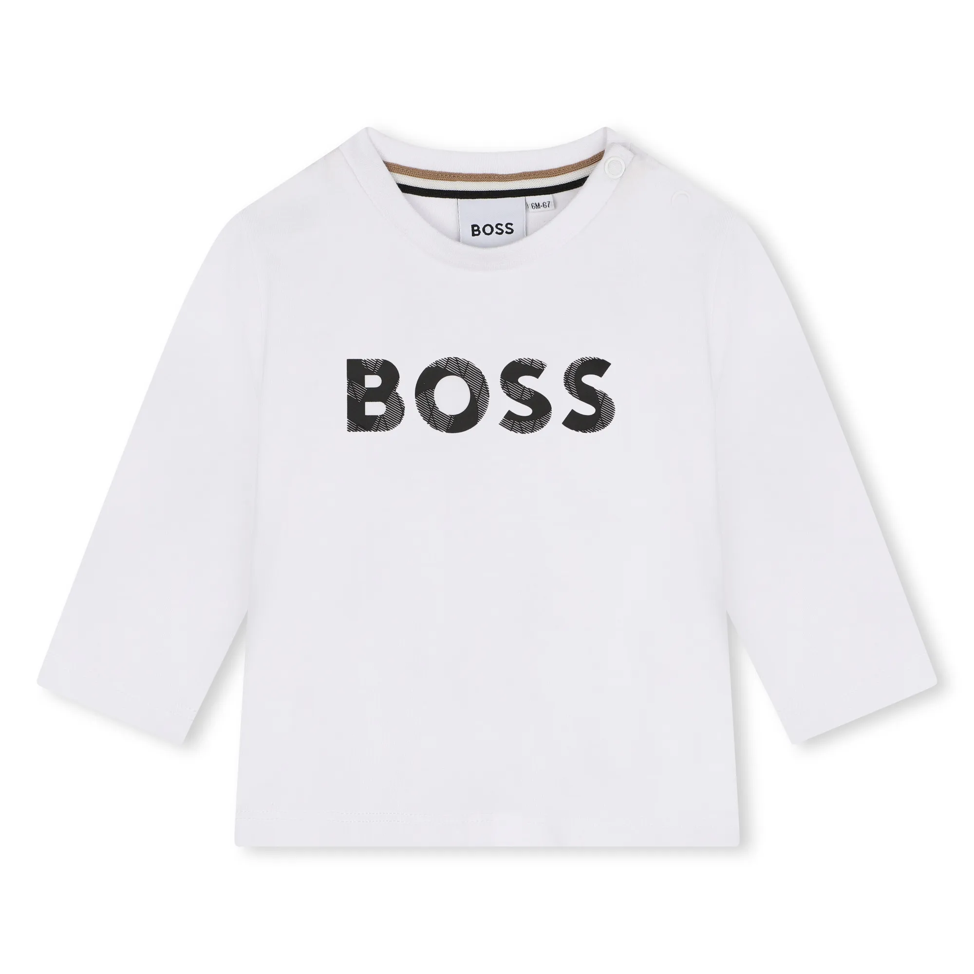 BOSS Camiseta de algodón con logo