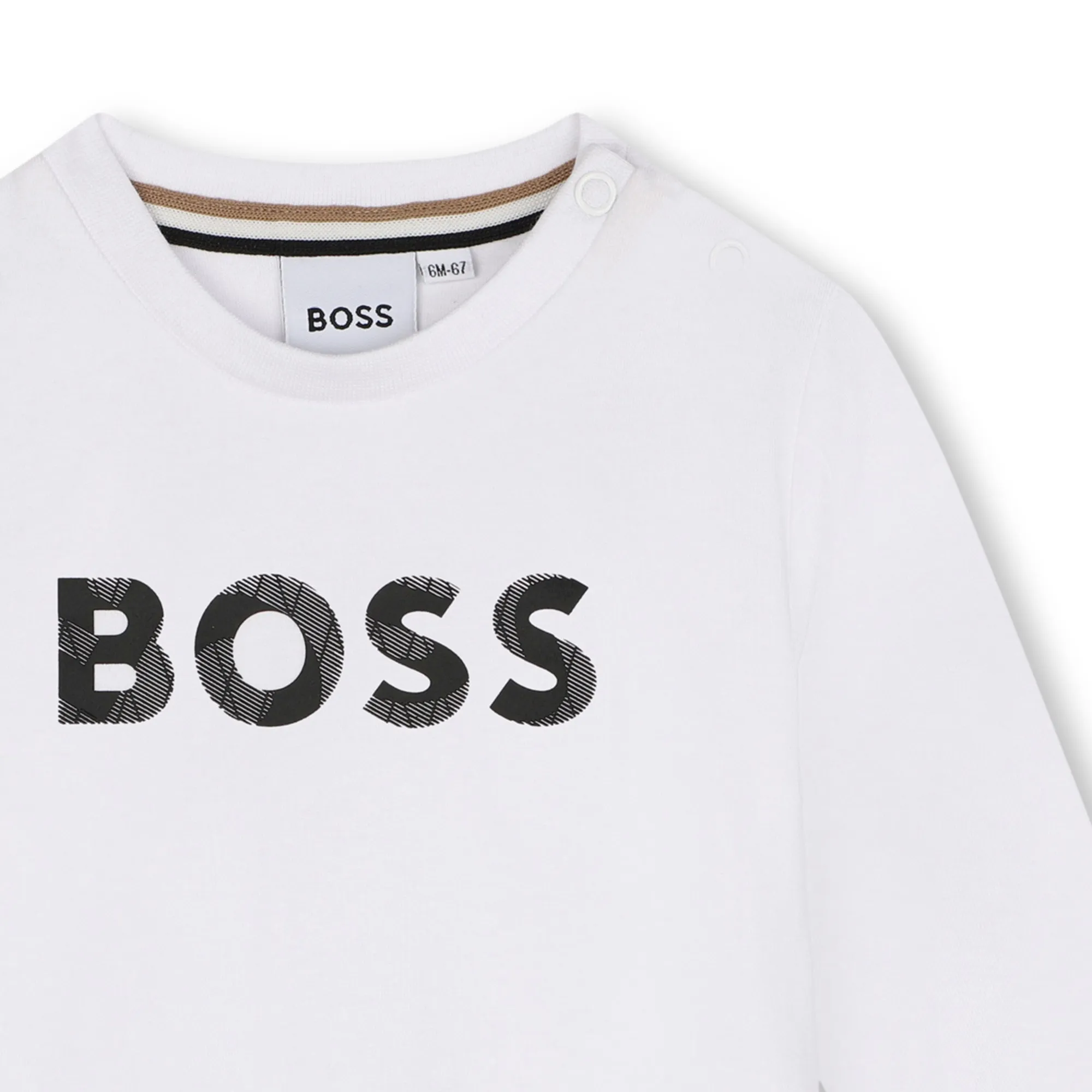 BOSS Camiseta de algodón con logo