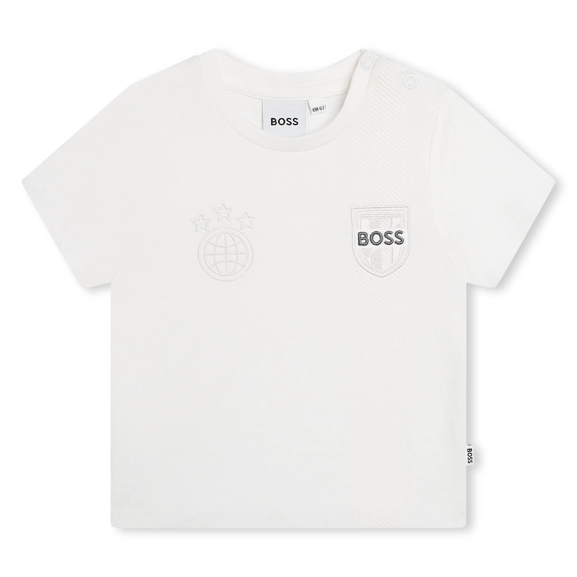 BOSS Camiseta de algodón con parche