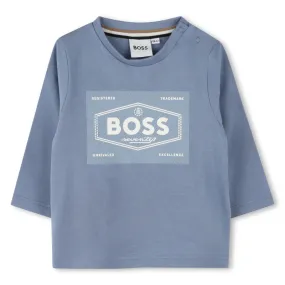 BOSS Camiseta de algodón estampada