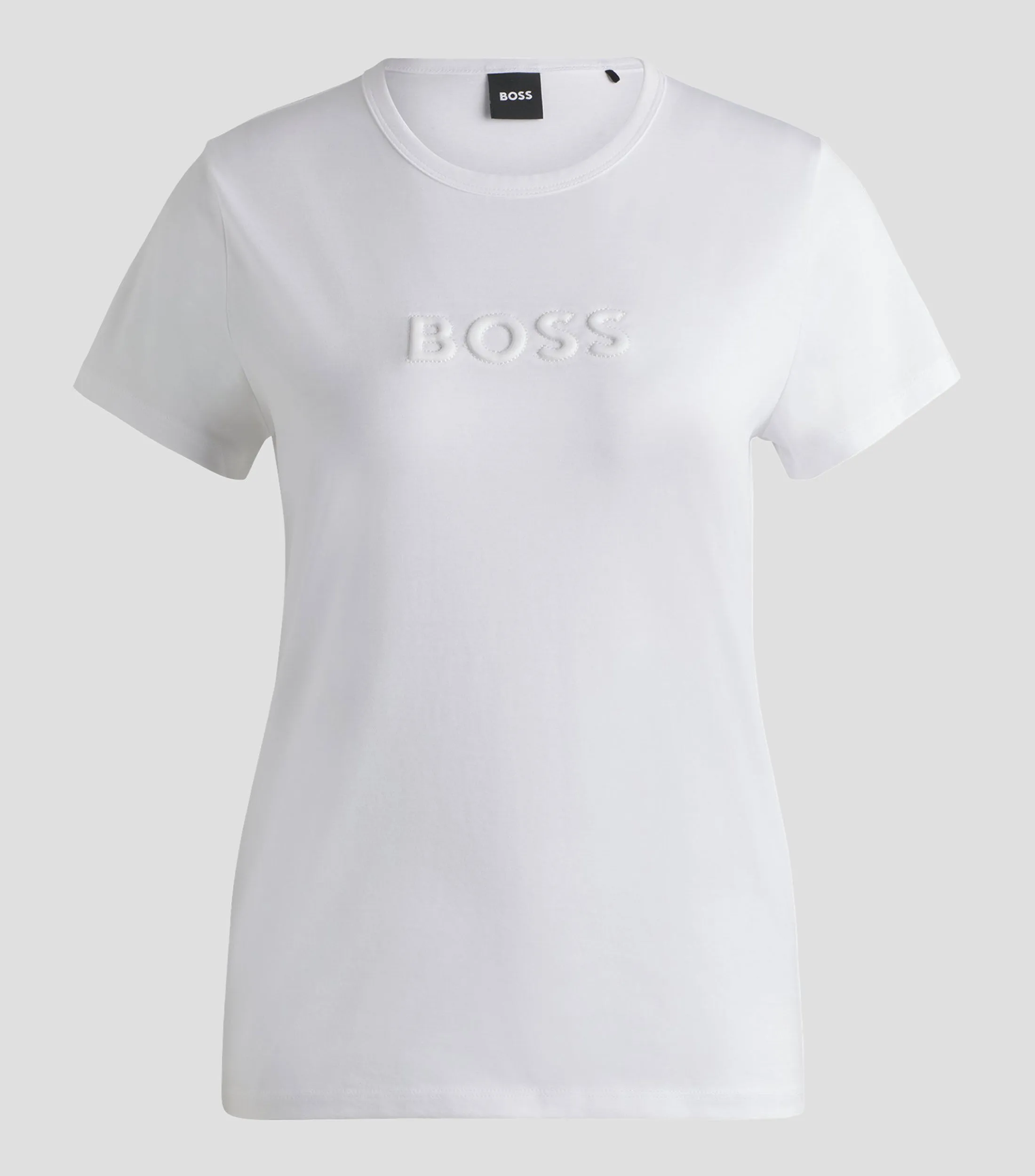 Boss Playera cuello redondo manga corta con logo Mujer