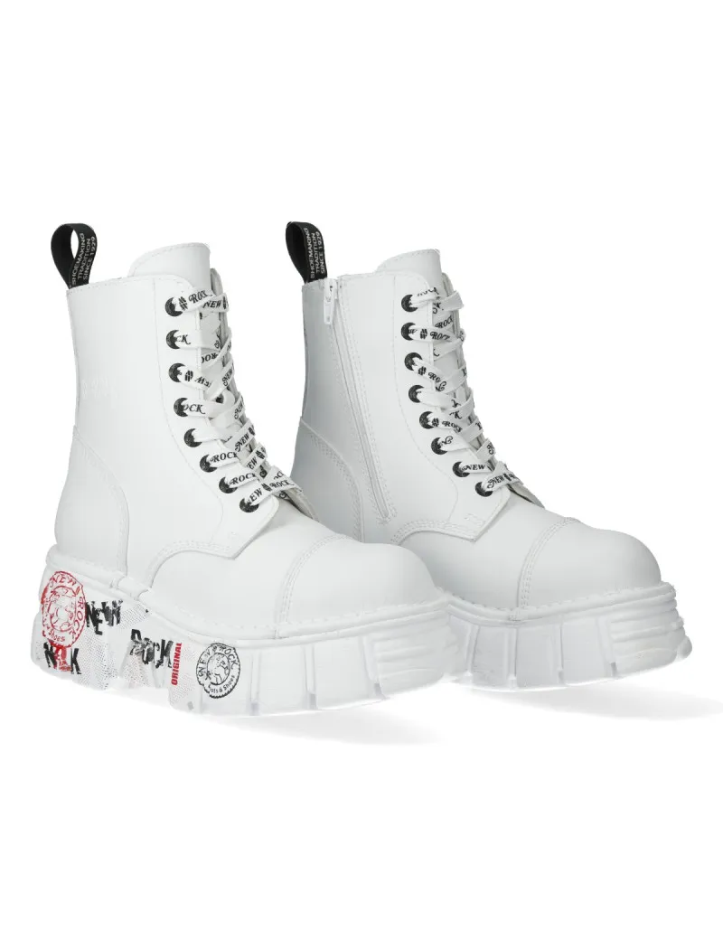 Botas blancas newrock mili