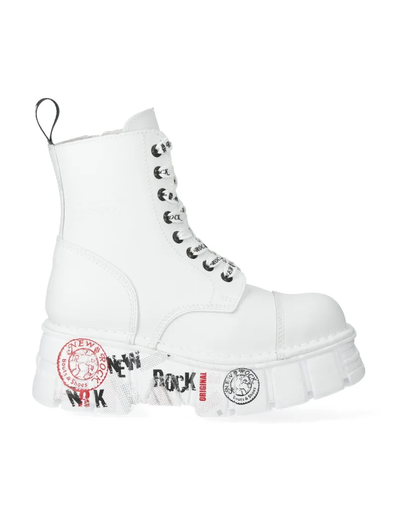 Botas blancas newrock mili