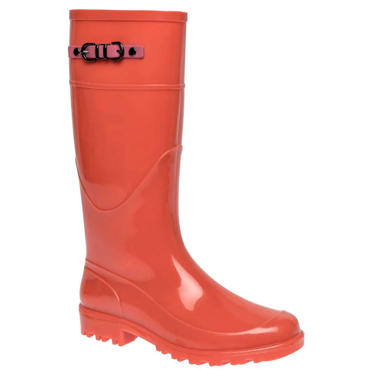 Botas de lluvia Exterior Sintético Color Naranja Para Mujer De Top Moda