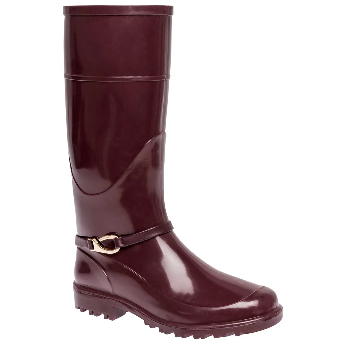 Botas de lluvia Exterior Sintético Color Vino Para Mujer De Top Moda