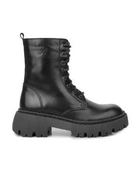 Botas Militares Plataforma Track Negras PERA LIMONERA