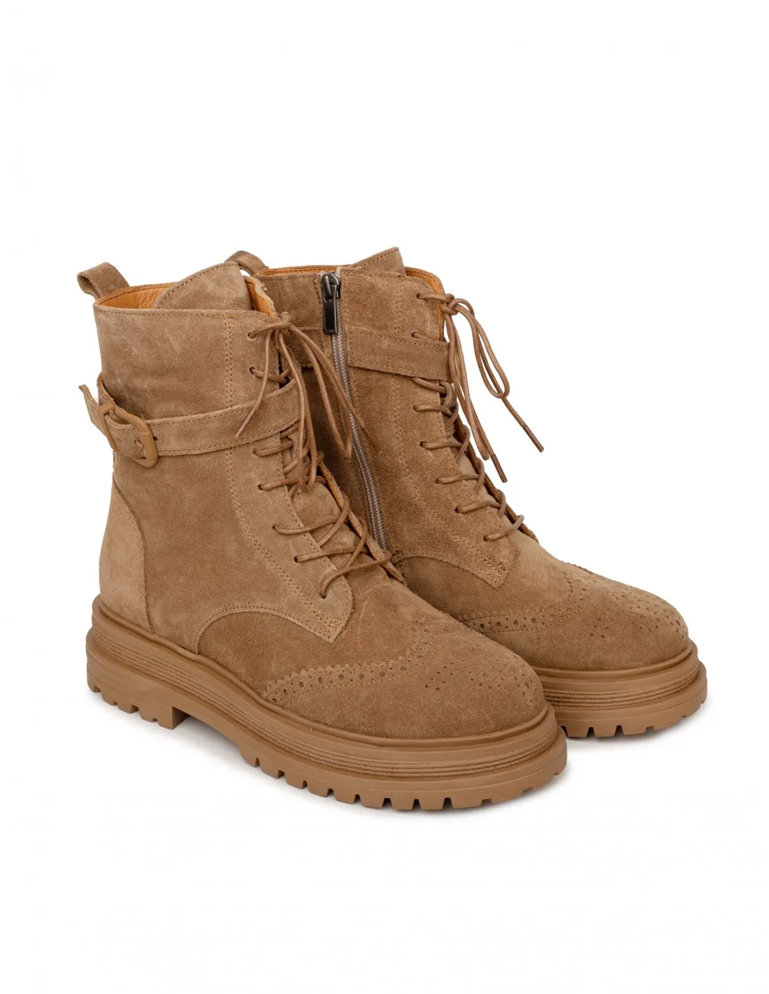 Botas Militares Serraje Camel