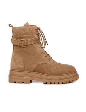 Botas Militares Serraje Camel