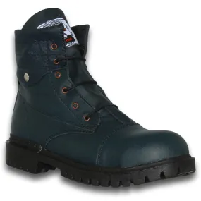 Botas Para Hombre Con Casco De Acero Estilo 5005L57 Marca L52 Acabado Piel Color Azul