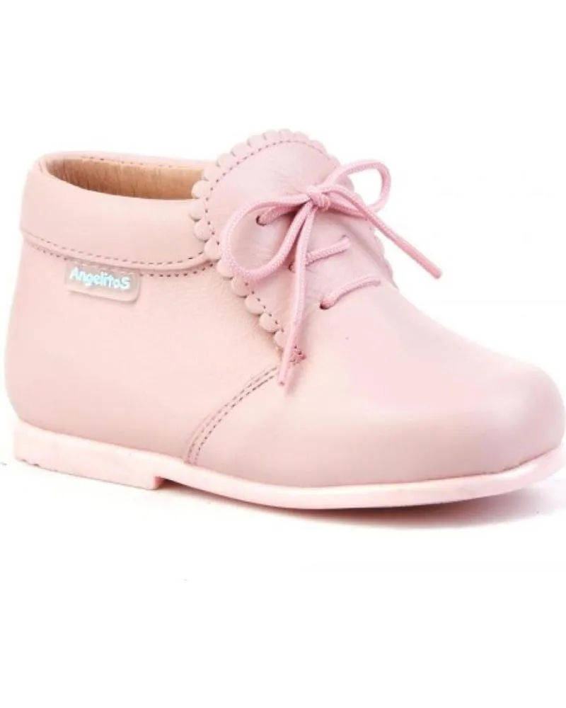 Botines de Niña ANGELITOS BOTITA GALES PIEL 422 ROSA