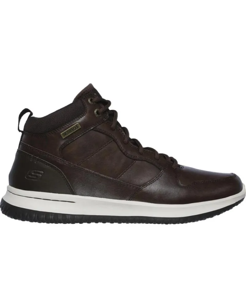 Botines SKECHERS  de Hombre BOTINES PLANOS DELSON HOMBRE MARRON  MARRóN