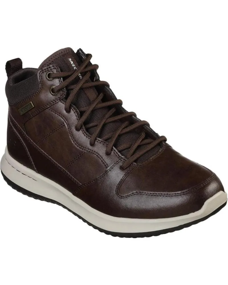 Botines SKECHERS  de Hombre BOTINES PLANOS DELSON HOMBRE MARRON  MARRóN