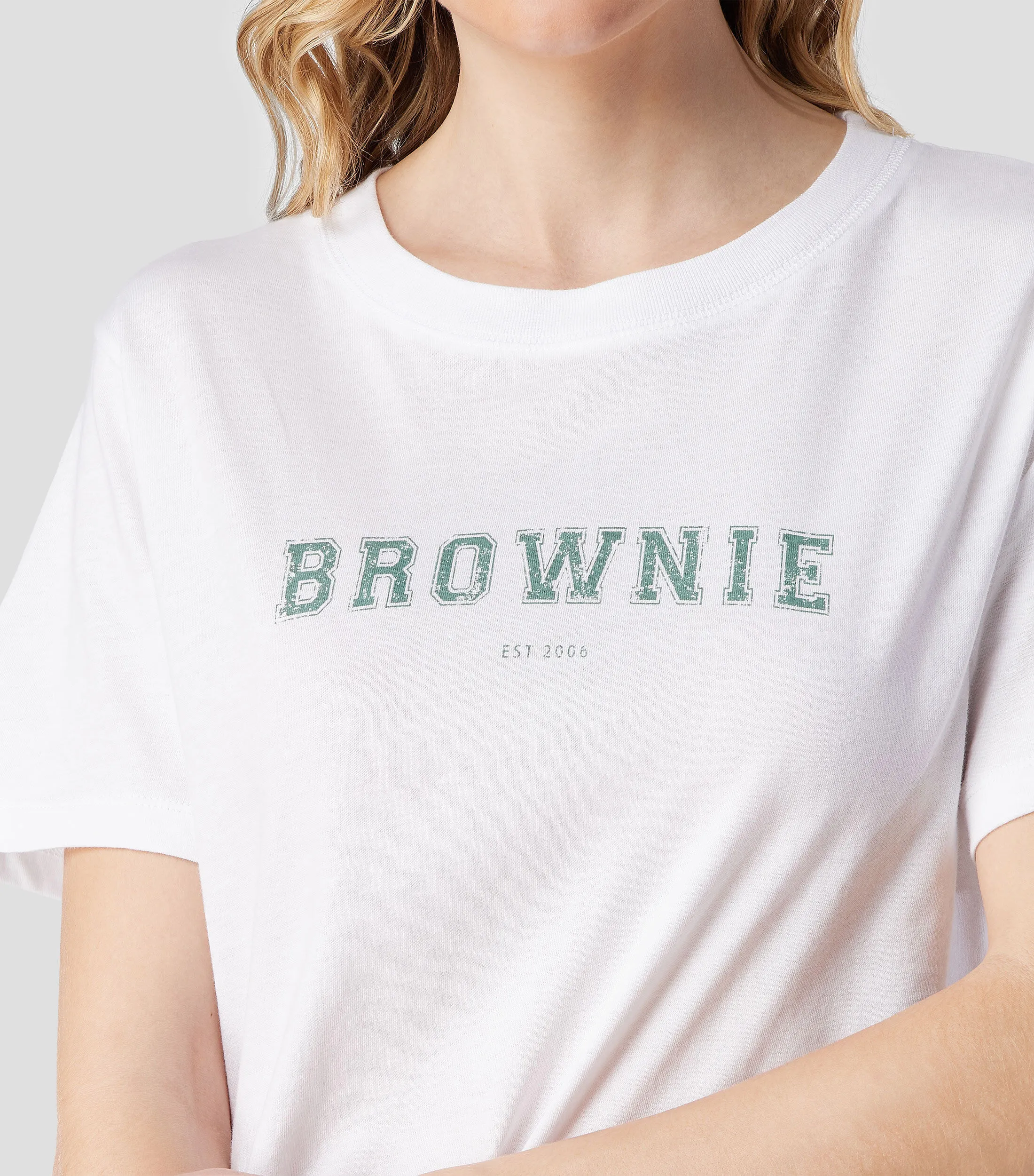 Brownie Playera cuello redondo manga corta Mujer