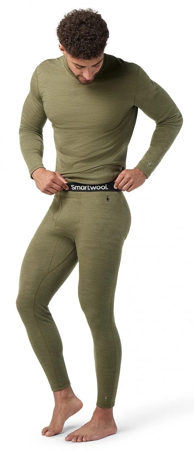 calzoncillos Smartwool Classic Thermal Merino Base Layer Bottom - Winter Moss Heather - men´s