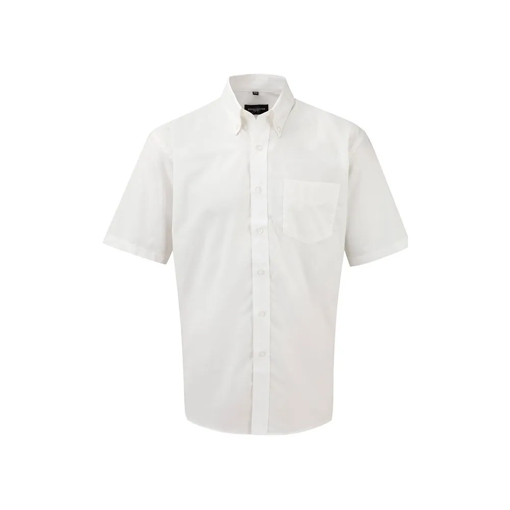 Camisa Oxford manga corta hombre