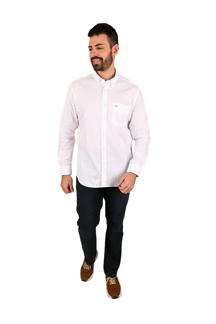 Camisa Oxford manga larga