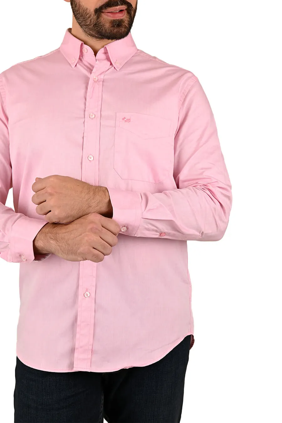 Camisa Oxford manga larga