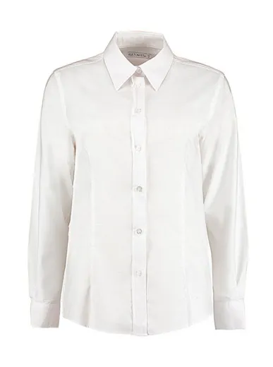 Camisa Oxford Workwear manga larga mujer entallada