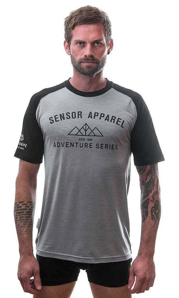 camisa Sensor Merino Active PT Adventure - Gray/Black - men´s