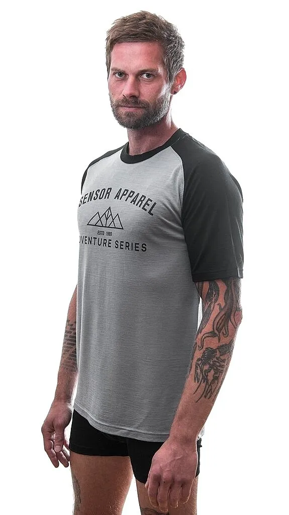 camisa Sensor Merino Active PT Adventure - Gray/Black - men´s