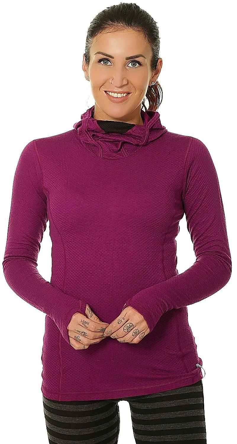 camisa Sensor Merino DF LS - Lilla - women´s