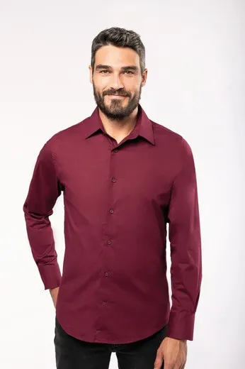 CAMISA STRETCH MANGA LARGA HOMBRE