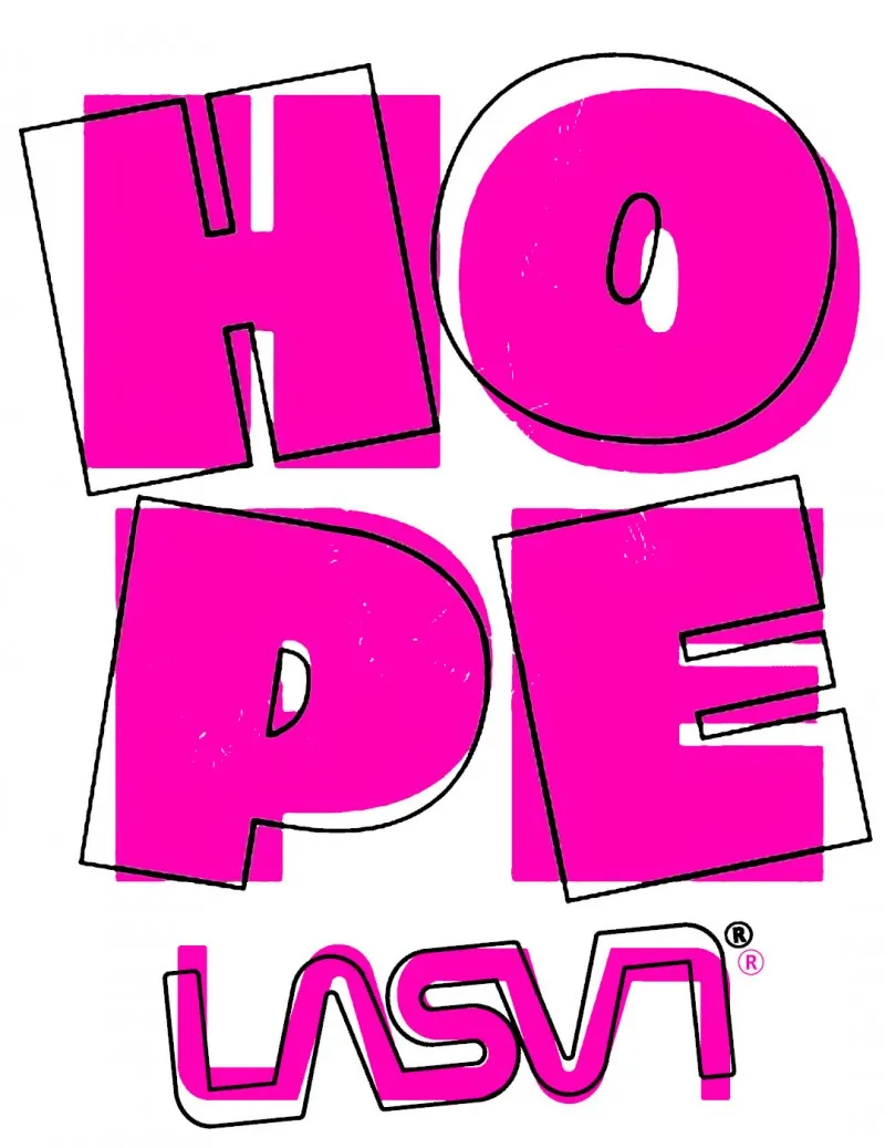 Camiseta de mujer Lasal larga HOPE negro desgastado