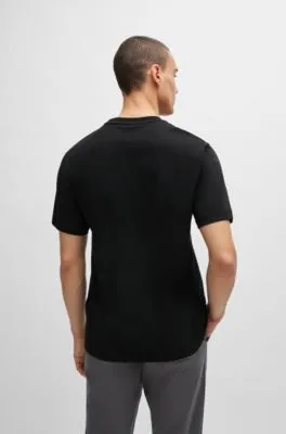 Camiseta de punto de algodón con estampado inspirado en la música