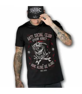 Camiseta Manga Corta Antisocial Club Hombre | HYRAW | SU23-M13