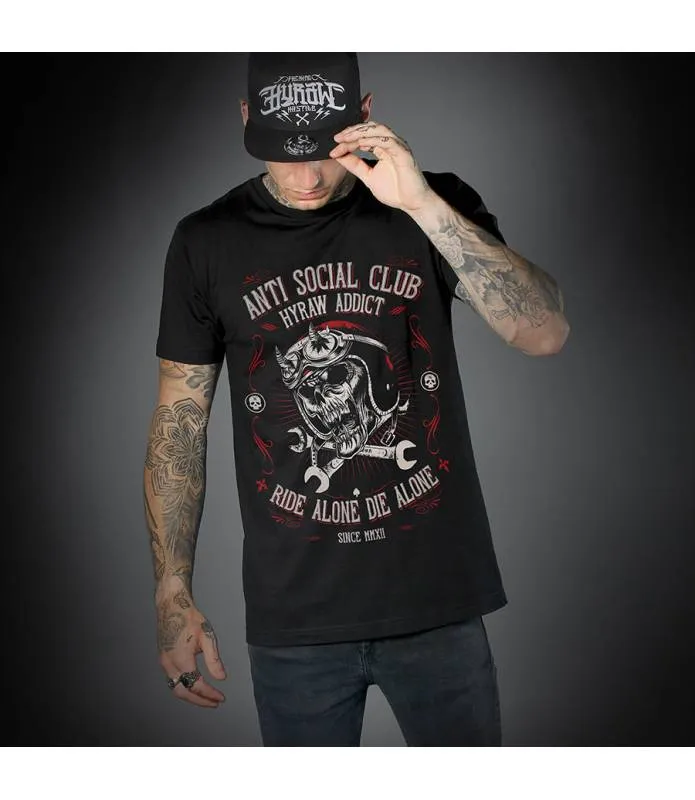 Camiseta Manga Corta Antisocial Club Hombre | HYRAW | SU23-M13