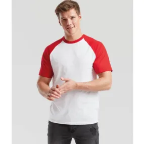 Camiseta Manga Corta Baseball Hombre de Fruit of the Loom