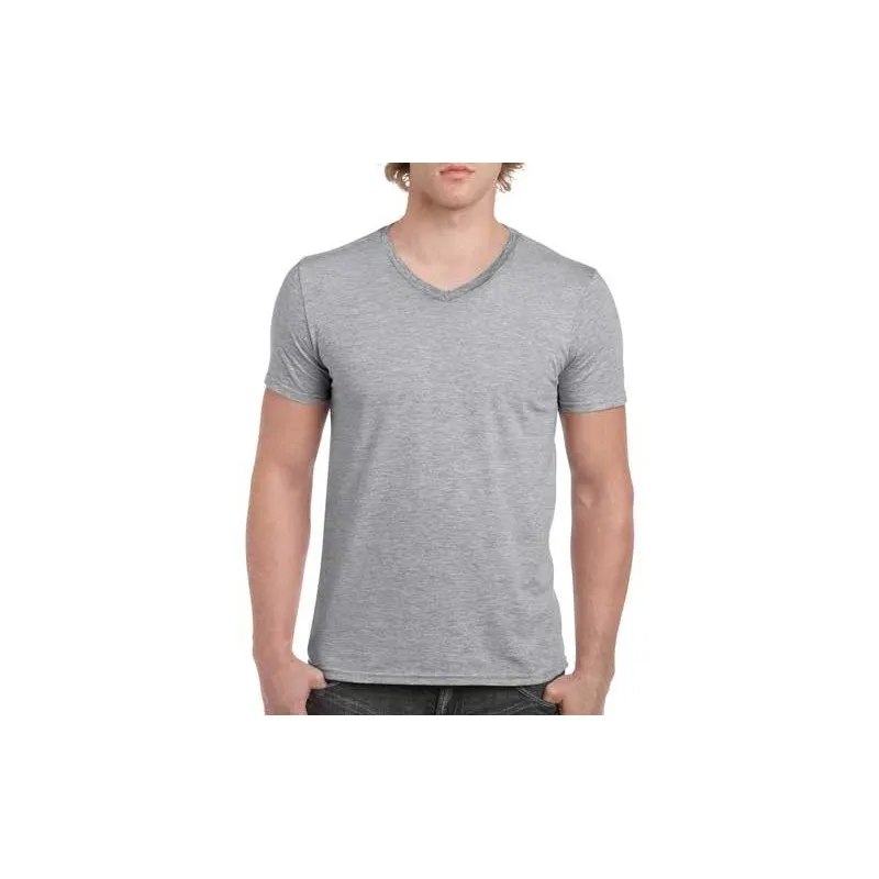 Camiseta Manga Corta Hombre Cuello Pico Softstyle de Gildan