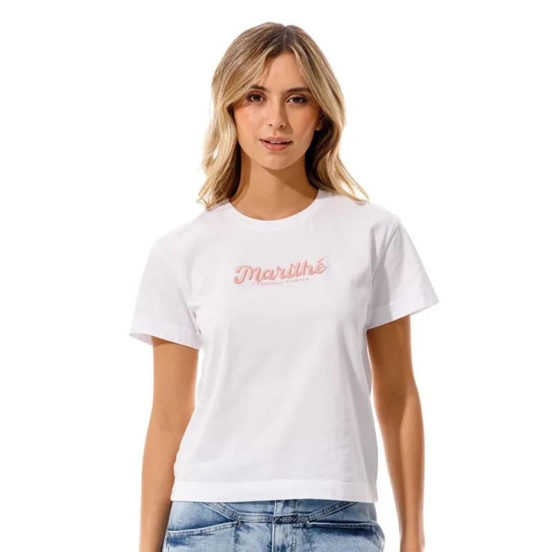 Camiseta Manga Corta Para Mujer Le-Marithé Girbaud