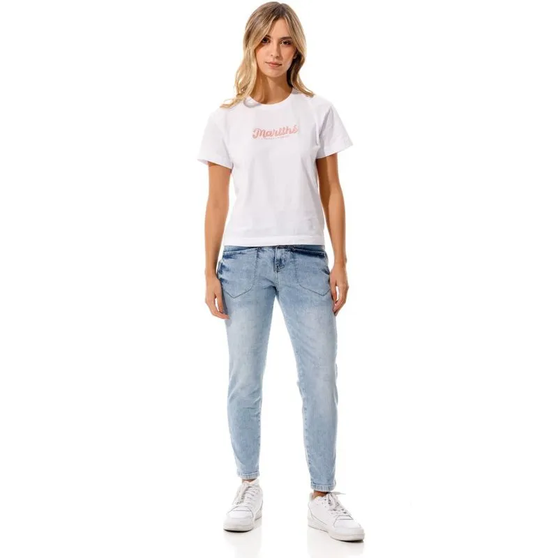 Camiseta Manga Corta Para Mujer Le-Marithé Girbaud