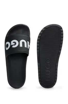 Chanclas con logo en la tira